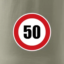 Dopravní značka - omezení rychlosti 50