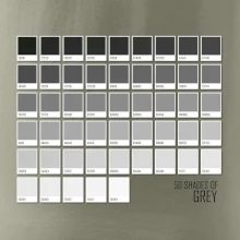 50 barevných odstínů šedi