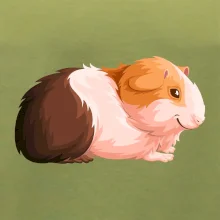 Morče - kreslené z boku