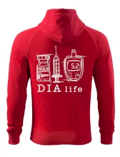 D I A life - kreslený insulin injekce a glukometr