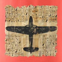 Egyptské hieroglyfy letadlo