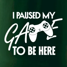 I paused my game to be here