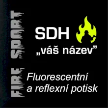 Hasiči - Váš název - FLUO + Reflexní potisk