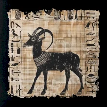 Egyptské hieroglyfy koza