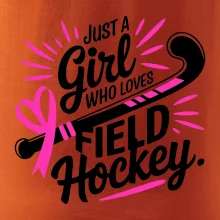 Just a girl who loves field hockey černo růžové