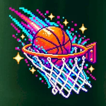 Pixel art basketbalový koš