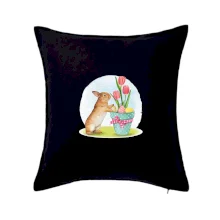 Velikonoční zajíček tulipány