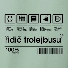 Čárový kód -  Řidič trolejbusu