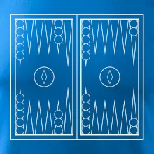 Backgammon černobílý