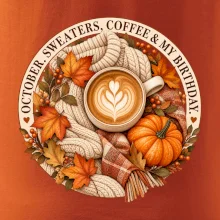 October sweaters coffee my birthday podzimní káva a svetr