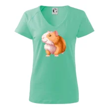 Morče - kreslené, bílo oranžové