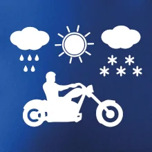 Motorkář za každého počasí - chopper