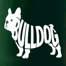 Bulldog  nápis v těle