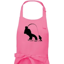 Rybář tahající rybu