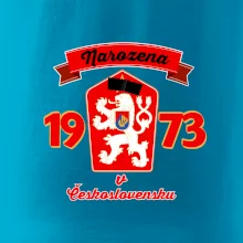 Narozena v Československu - Přelepený znak 1973 Narozena v Československu - Přelepený znak 1973