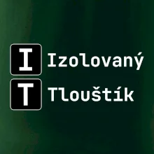 IT Nápis Izolovaný Tlouštík