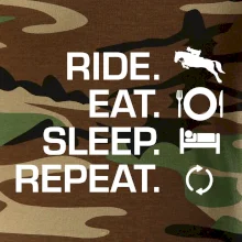 Ride Eat Sleep Repeat koně Ride Eat Sleep Repeat koně