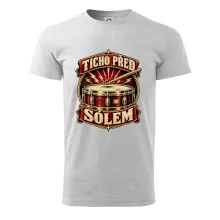 Ticho před sólem - vintage bubenický emblém