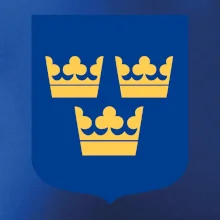 Švédský znak tři korunky na prso