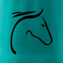 Kůň - hlava silueta