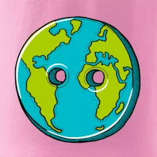 Planeta země knoflík (Pecka design)