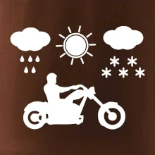 Motorkář za každého počasí - chopper
