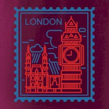 Londýn známka jednoduchá