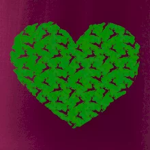 Vánoční jeleni v srdci