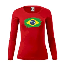 Brazílie vlajka štětkou