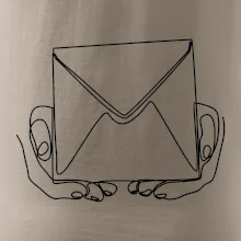 Obálka pošták jedním tahem