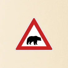 Dopravní značka - Pozor lední medvěd