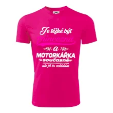 Je těžké být princezna - motorkářka Je těžké být princezna - motorkářka