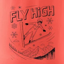 Černobílý skokan fly high