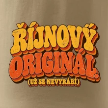 Říjnový originál už se nevyrábí retro nápis
