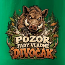 Pozor tady vládne divočák v lese