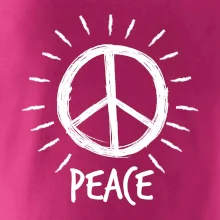 Peace symbol černobílý