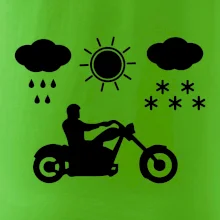 Motorkář za každého počasí - chopper