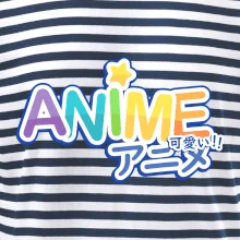 Anime nápis duhový