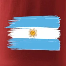 Argentina vlajka kreslená štětkou