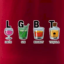 LGBT -  Likér, Gin, Brandy, Tequila