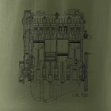 Motor Škoda/ VW 1.9L  TDI ze předu