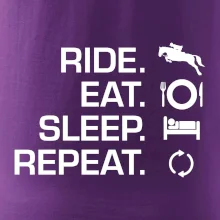 Ride Eat Sleep Repeat koně