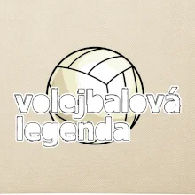 Volejbalová legenda - bílé písmo
