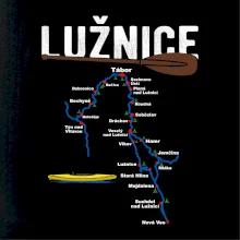 Mapa řeky Lužnice