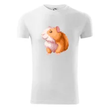 Morče - kreslené, bílo oranžové