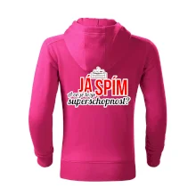 Já spím - tvoje superschopnost? rovný nápis