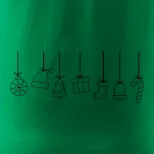 Rodinná vánoční trička  - Vánoční ozdoby na provázku