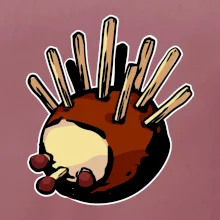 Kaštanový ježeček - prso