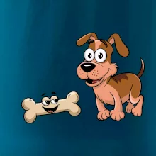 Parové triko - Pes a kost