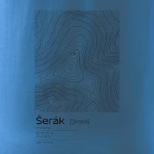 Šerák - vrstevnice v obdélníku